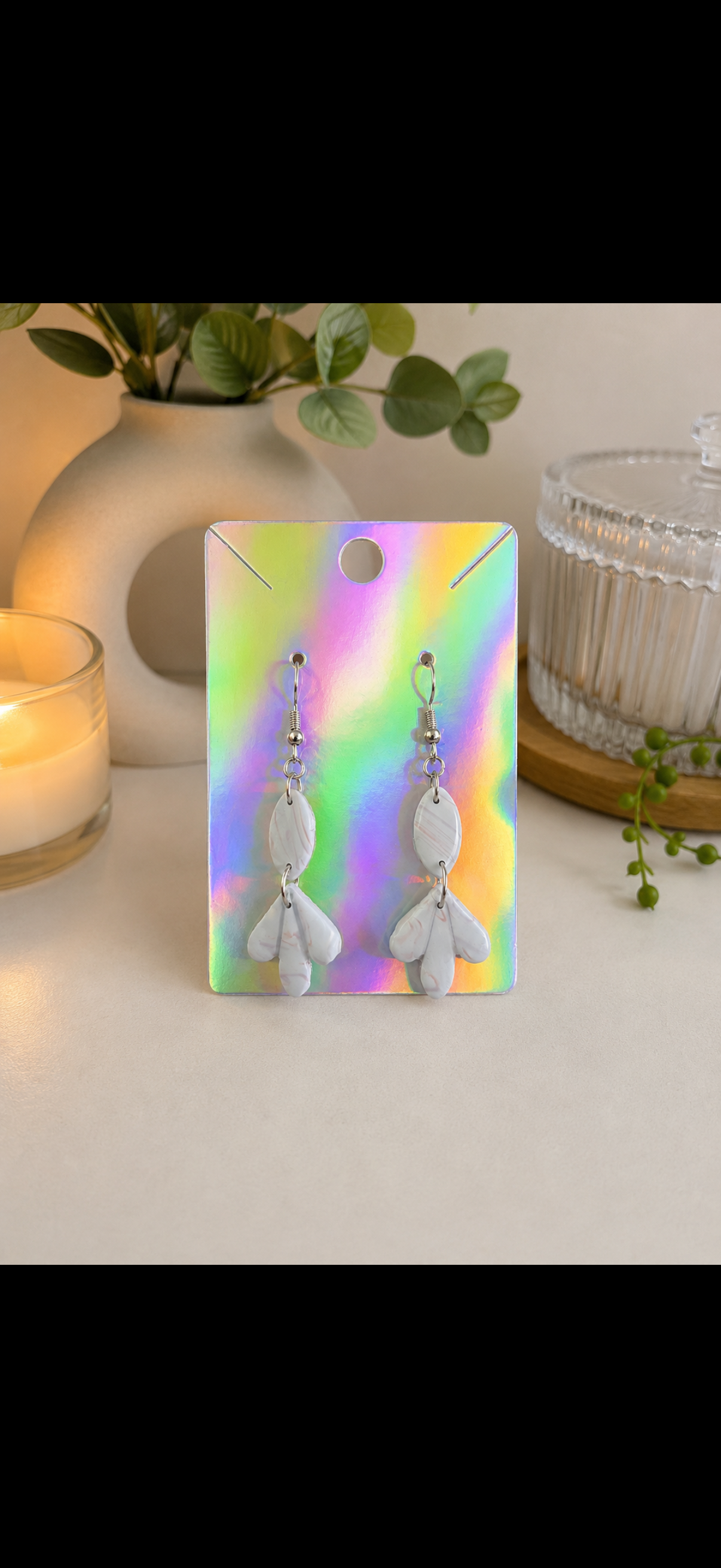 Pastel Blue and Pink Earrings
