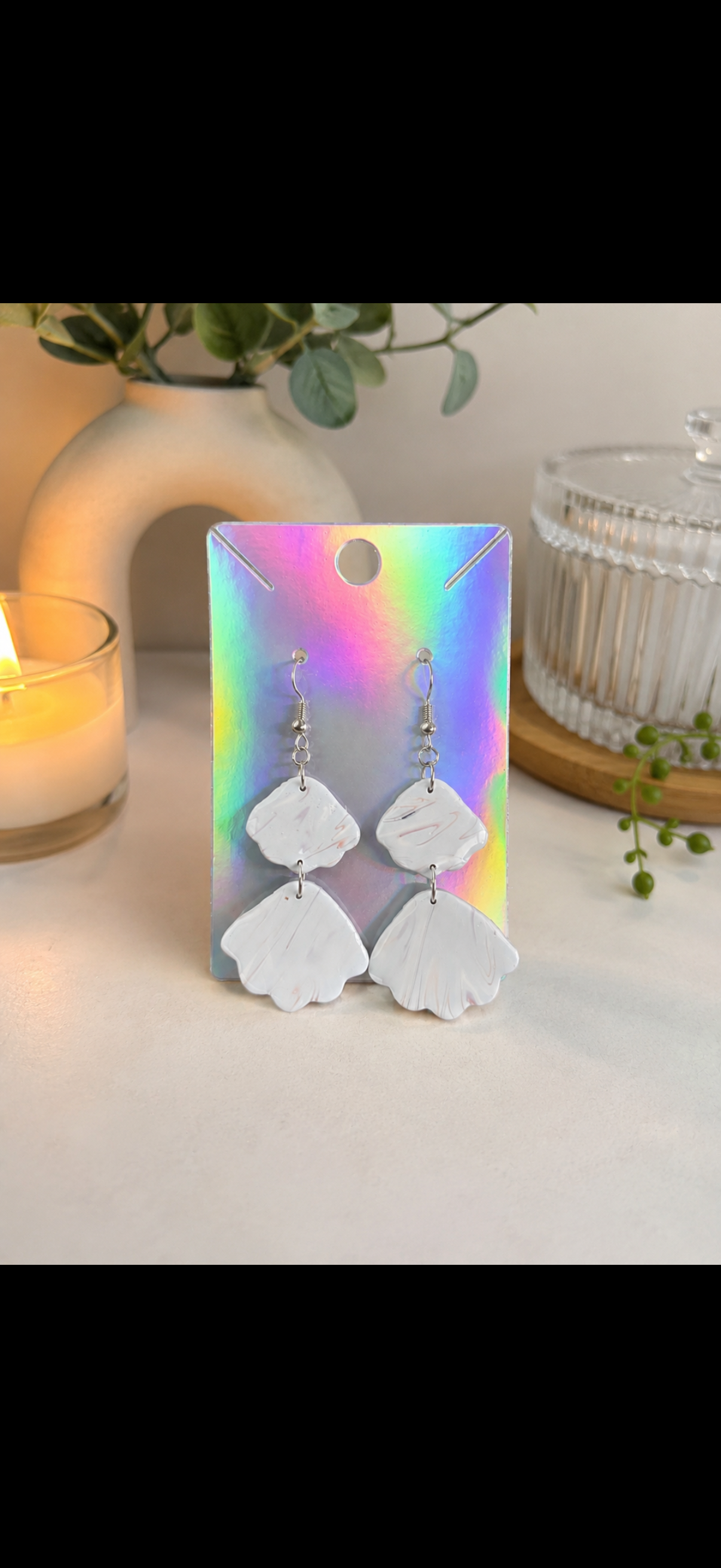Mermaid Blue and Pink Earrings